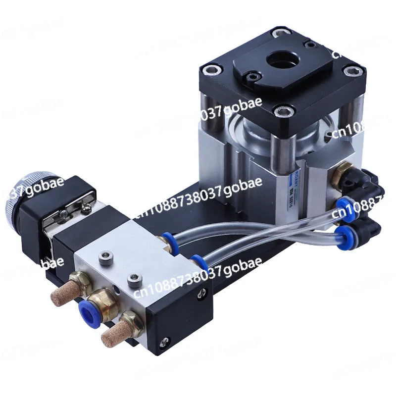 Pneumatic edge banding puncher Three-in-one hole Round sticker punching machine Edge banding belt punching