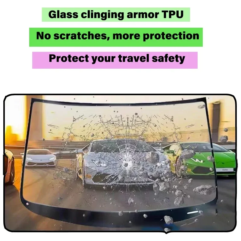 Auto Voorruit Groothandel 6mil Auto Glas Winkels TPU Auto Windschermen Zonnescherm Bescherming Film Glas Armor Autoruit Film