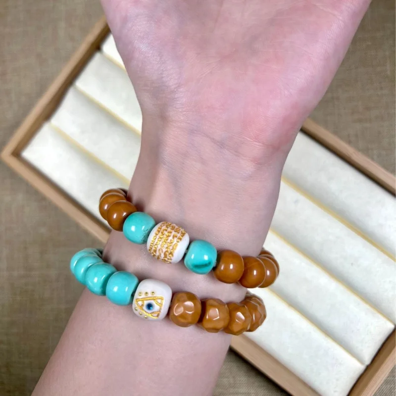 New-style bracelet with bone accessories, cheese monkey, vintage collectible men and women