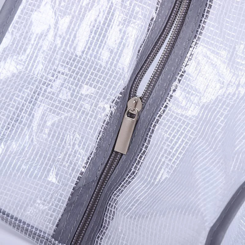 Shoes Dust Cover Mesh Transparent Shoe and Boot Storage Bag with Zipper Portable Travel Dust Organizer Protector Bag
