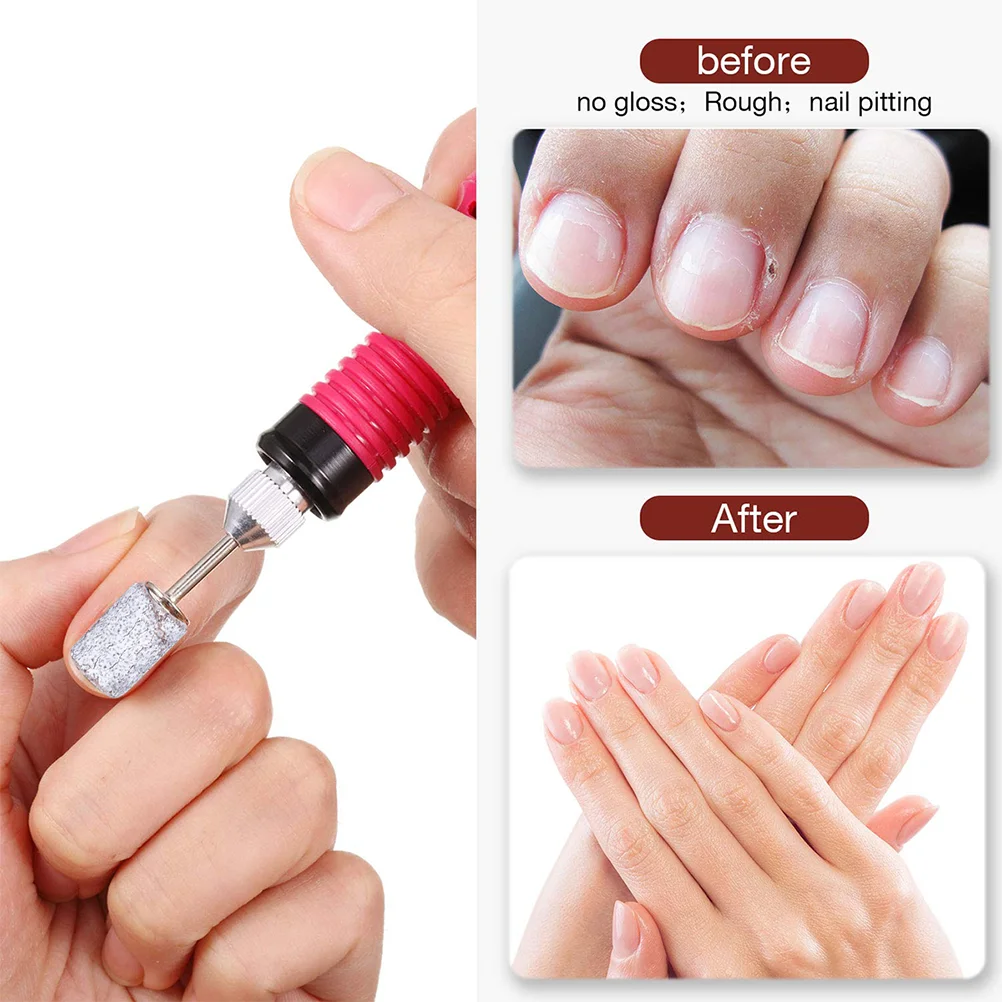 200 pz Fasce per levigatura per unghie Set Manicure Lucidatura Anelli per lucidatura per rimozione smalto gel Forniture per levigatura a grana fine Trapano