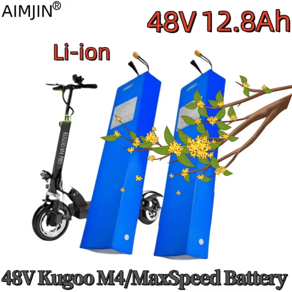 Para Kugoo M4 reemplazo de batería de Scooter eléctrico 13S4P 48V 12.8Ah Li-ion 18650 paquete de energía con BMS para Scooter