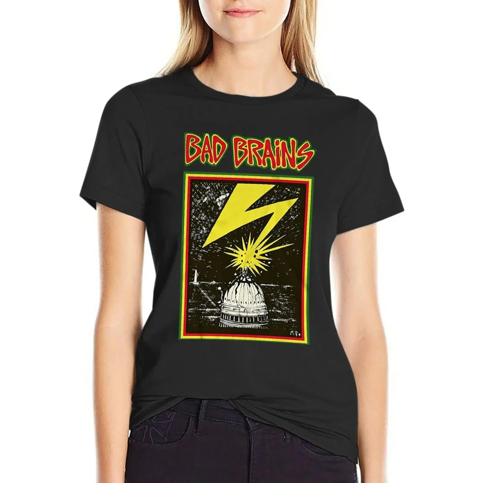 

Bad Brains Capitol T-shirt aesthetic clothes lady clothes t-shirt dress for Women graphic