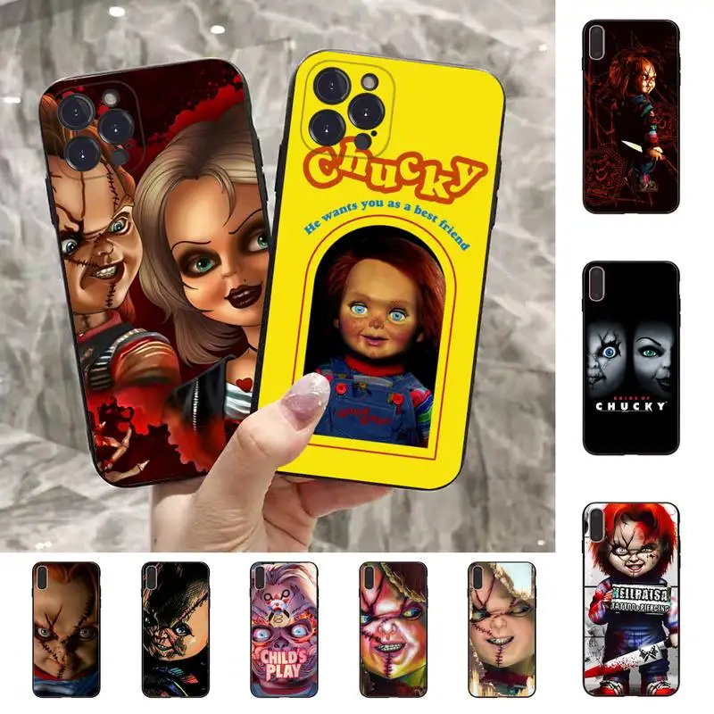 Horro Movie Chucky Phone Case For iPhone 13 Pro MAX 14 11 12 Mini X XS XR 6 7 8 Plus SE 2020 Soft TPU Cover