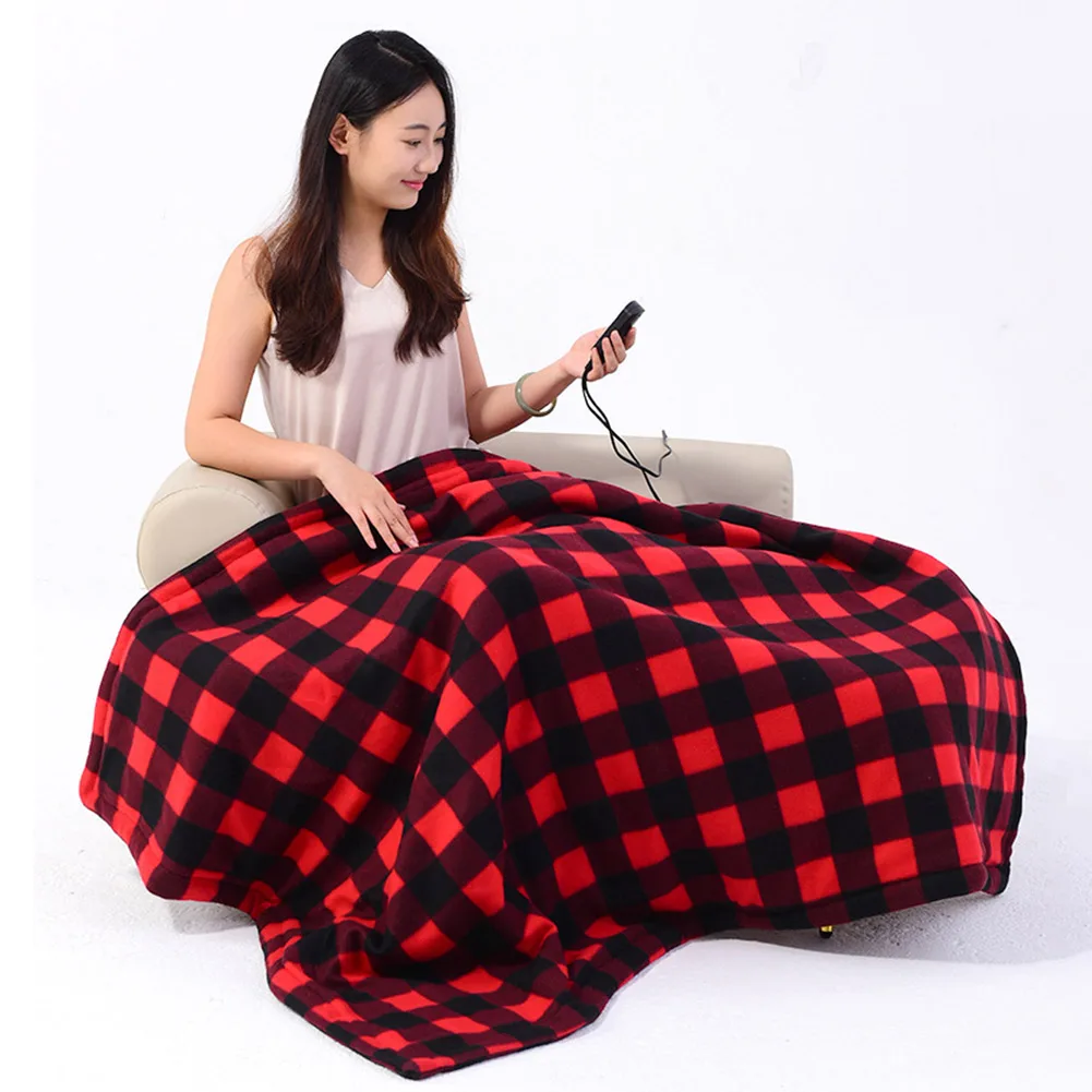 

Car Electric Heated Blanket Heating Mat Fast Heating 12V Heated Blanket Mattress 9 Adjustable Temperature Auto-off for Winter
