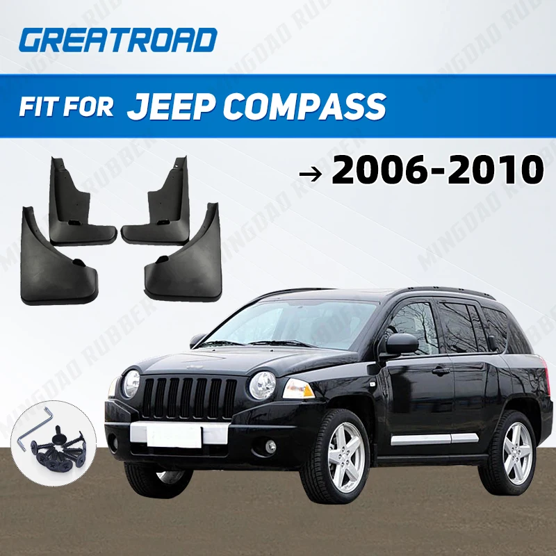 

For Jeep Compass 2006-2010 2007 2008 2009 Mudflaps Splash Guards Mudguards Mud Flaps Fender car Accessories
