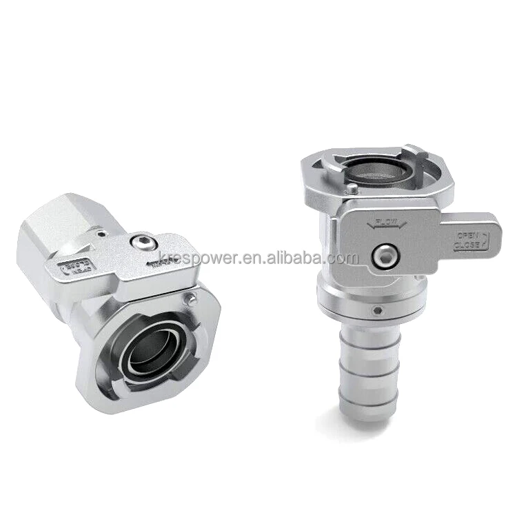 KRES FF9-25-P Interlock Ganda Katup Kopling Putus Cepat Port Koneksi Pagoda Pusat Data Bagian Hidraulik Pendingin Cair
