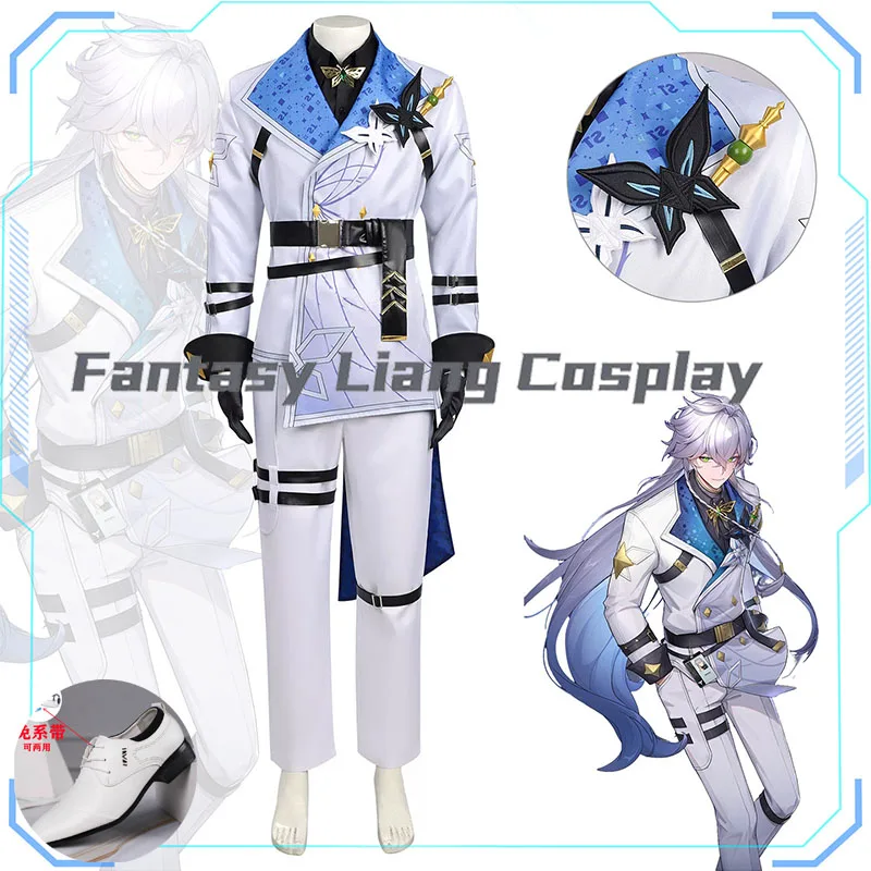 

Game NTE Team 4 Captain Bai Zang Cospay Costume Shoes Halloween Carnival Party Dress Up Stage Performance Role Play Clothing