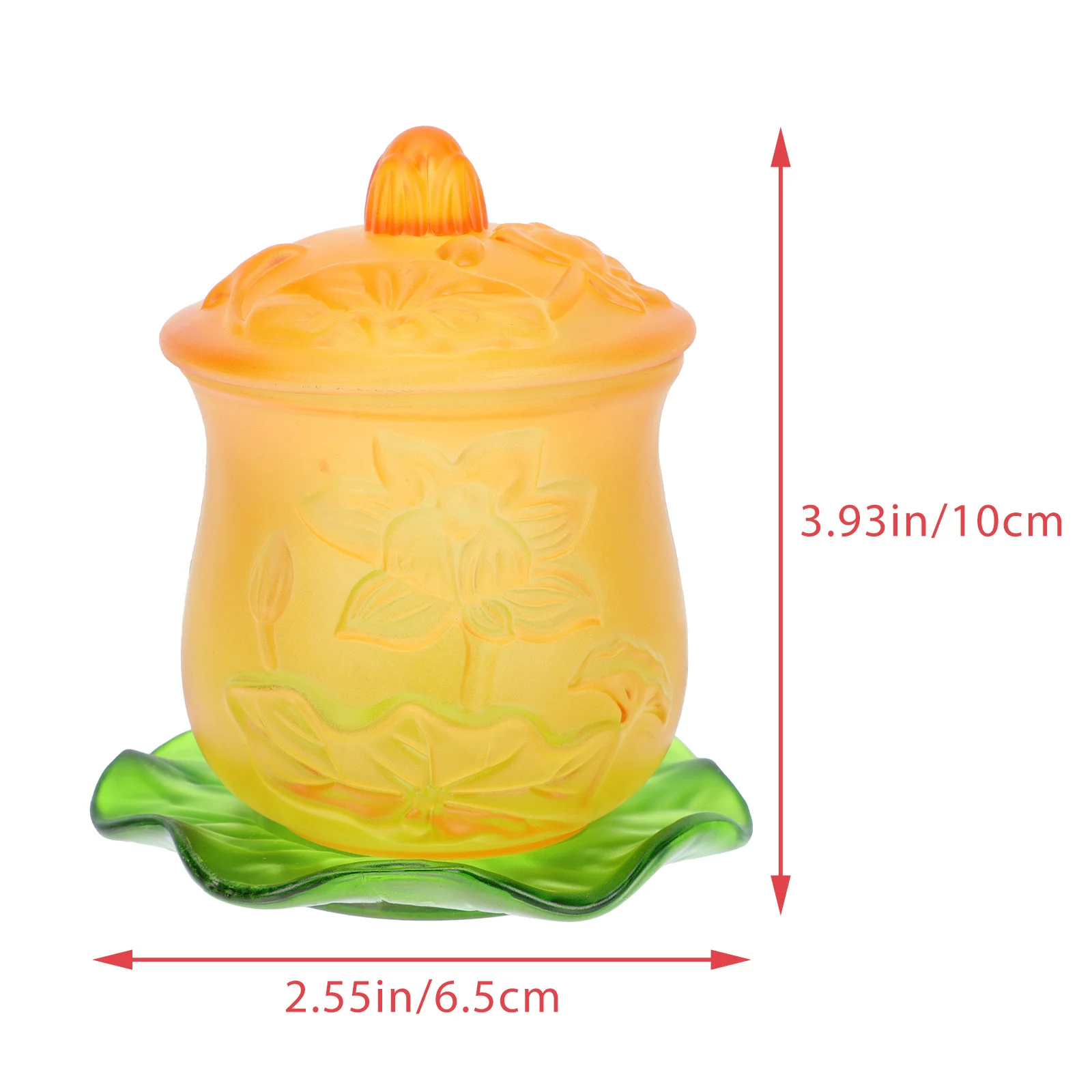 مجموعة واحدة من كوب الماء البوذي الرائع، مادة عالية الجودة، كوب اللوتس ذو سطح أملس عديم الرائحة لتزيين المنزل في المعبد