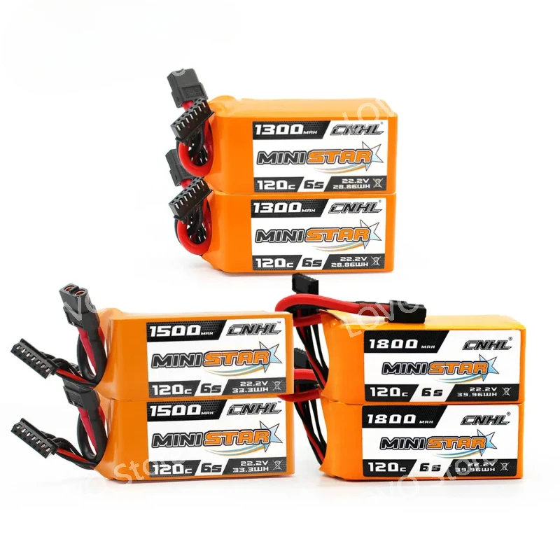 2pcs 6S 22.2V Lipo Battery 1300mAh 1500mAh 1800mAh 120C With XT60 Plug For RC FPV Drone Quadcopter Helicopter Airplane