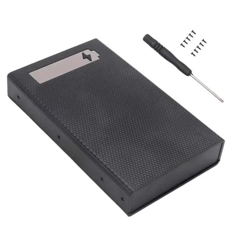 B16C-DIY 5X18650 Power Bank Case Detachable Portable Battery Charge Storage Box Shell CX5 With LED Lighting Without Battery