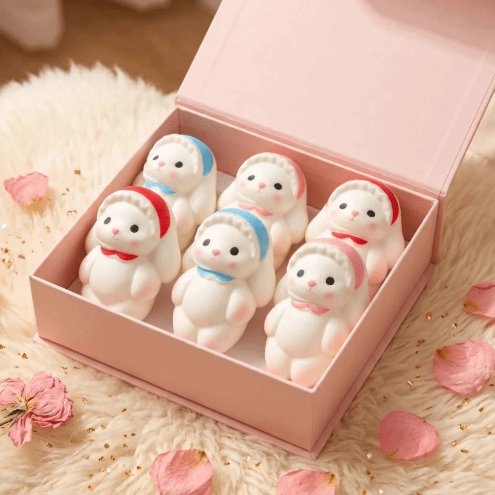 Slow Rebound Rabbit Squishy Super Soft Assorted Colors Bunny Squeeze Slow Rising Cute Rabbit Slow Rising Birthday Gifts