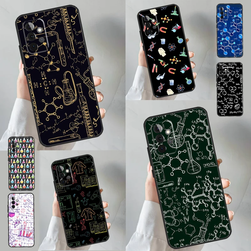 Chemistry Laboratory Phone Case For Samsung Galaxy A15 A25 A35 A55 A53 A33 A13 A52 A32 A12 A51 A71 A14 A34 A54