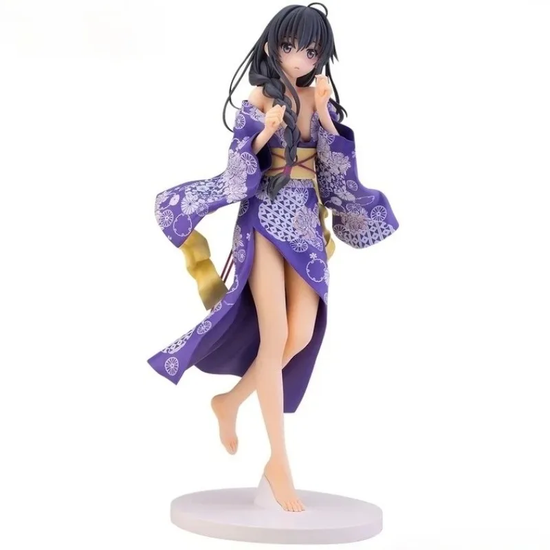

100% Original:My Teen Romantic Comedy Yukinoshita Yukino bathrobe Style 25cm Action Figure Anime Figure Model Toys Doll Gift
