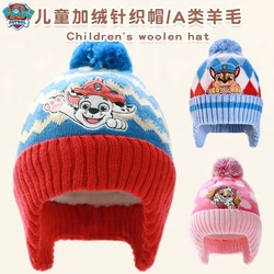 Genuine PAW Patrol Chase Skye Marshall Children Cartoon Cap Animation Boy Girl Winter Ear Protection Beanies Hat Breathable Caps
