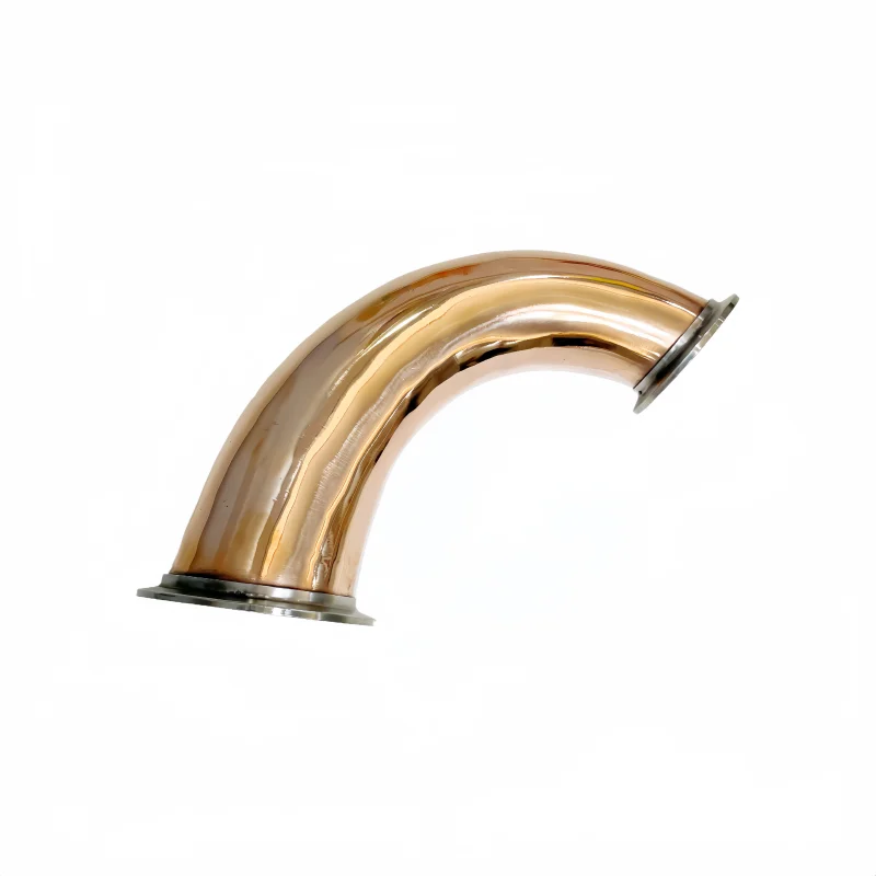 135 Degree 3inch OD91mm X 2inch OD64mm Copper Sanitary Elbow Reducer for Home Brewing Distillation - Beverage Grade