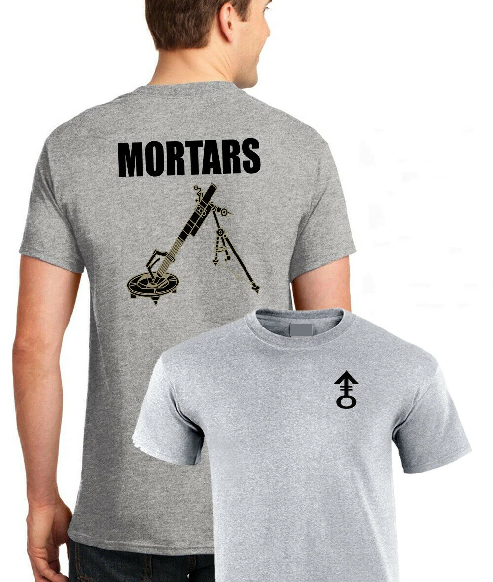 MORTARS Heavy Weapons Platoon Section Tshirt Regiment RAF ARMY Infantry Men\'s 100% Cotton Casual T-shirts Loose Top Size S-3XL