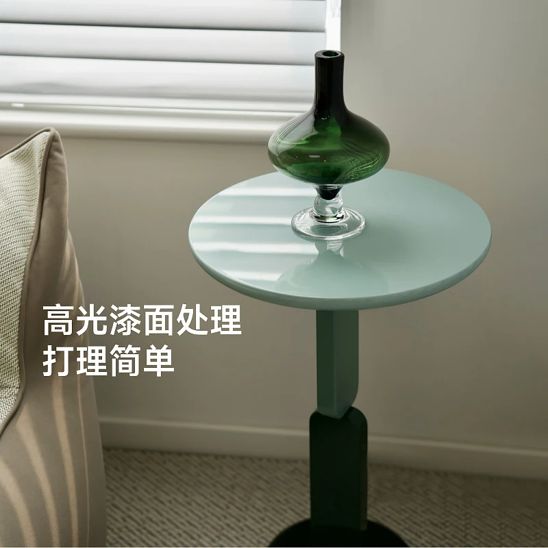 Chess coffee table living room corner minimalist small apartment modern Internet celebrity creative ins mint green - Image 4