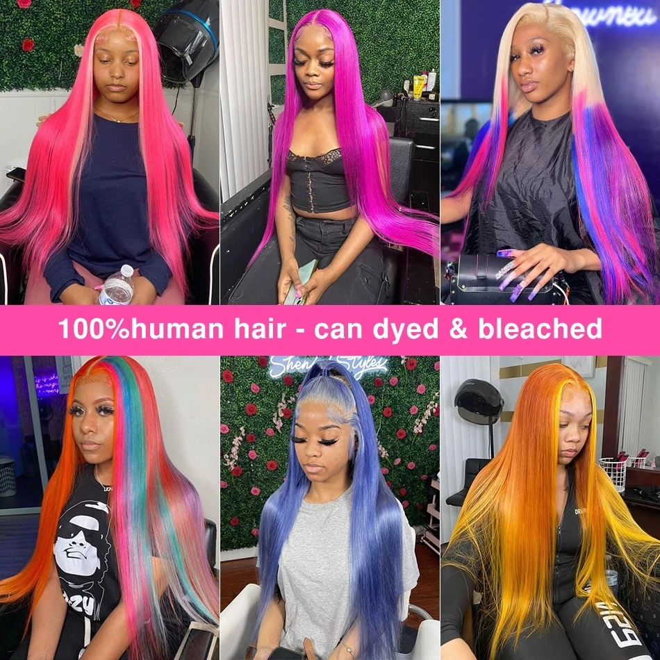 30 38 Inch Straight Blonde Wig Human Hair 13x4 13x6 Hd Blonde Lace Frontal 613 Color Brazilian Pre Plucked Wigs For Women 200% image 5