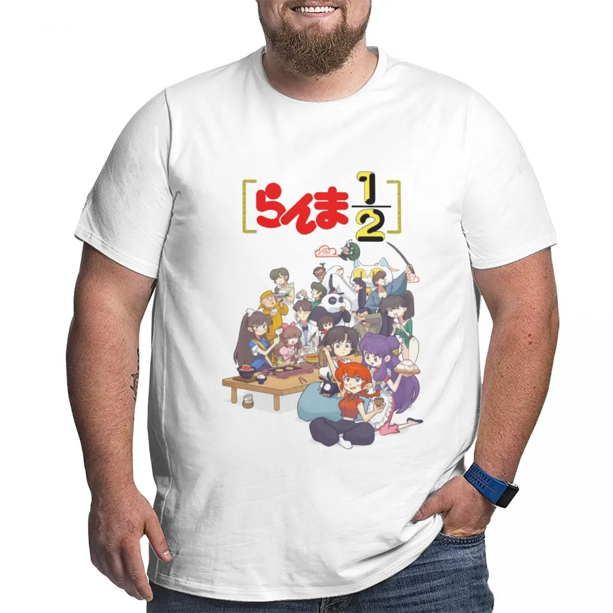 Ranma 1 2 Anime Ranma And Friends T Shirts Graphic Y2K Pops Cotton Men Women T-Shirt Clothing