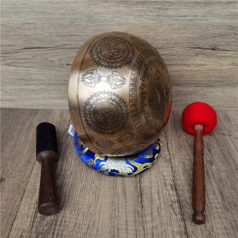 Chakras Tibet Buddha Singing Bowl Yoga Meditation Chanting Tibetan Bowl Brass Quartz Cuencos Tibetanos Percussion Instruments