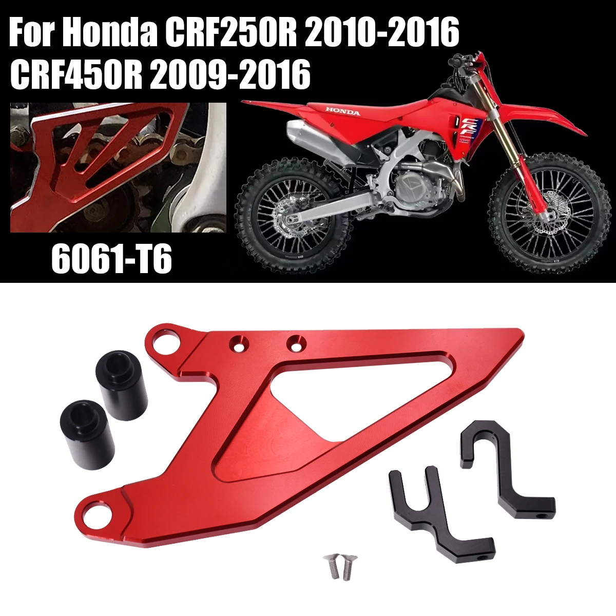 

Motocross CNC Front Chain Protector Sprocket Guards Cover For HONDA CRF250R CRF450R CRF 250R 450R 2009-2016 2017 MX Dirt Bike