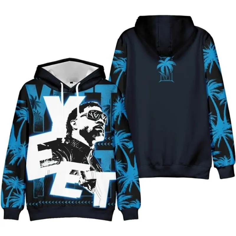 Jey Uso Yeet Hoodies Merch Hooded Women/Men Fashion Casual Streetwear Sweatshirts Clothing Fashion Hoodie Outwear