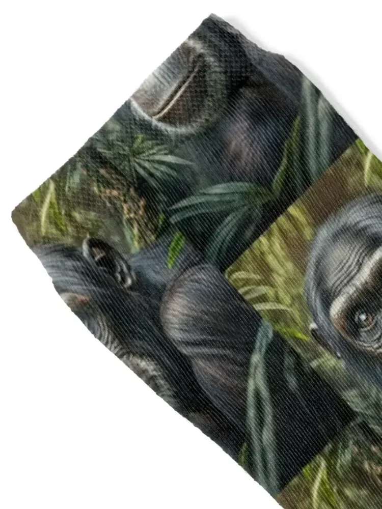 Bonobo Ape Wild Ape in Jungle Socks Climbing Stockings compression Soccer professional running Socks Man Women's