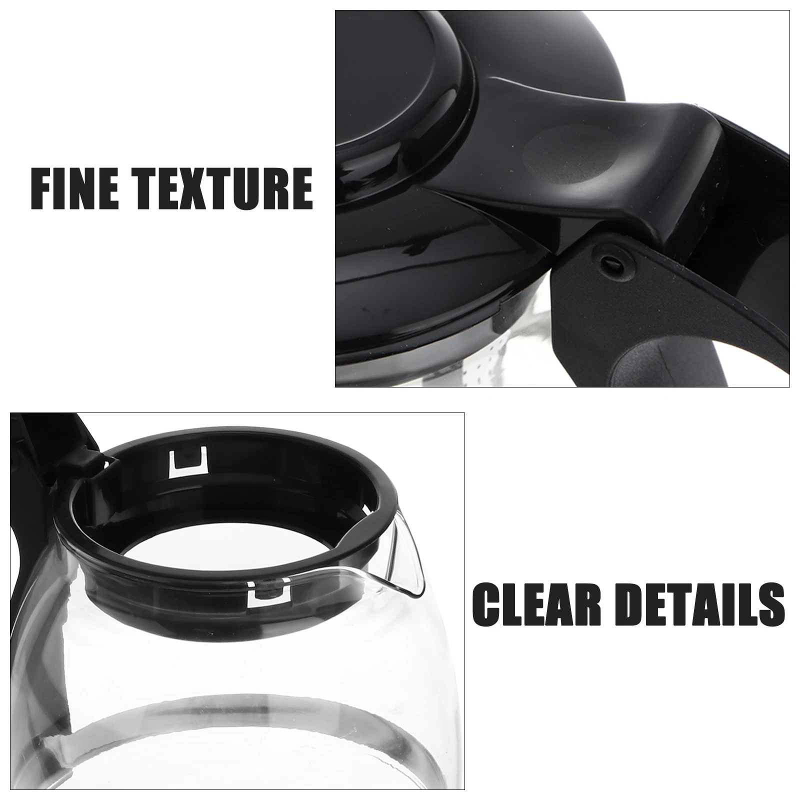 

1Pcs Multi-Functional Glass Teapot Strong Build Safety Material Tea Kettle with Infuser for Office Home Daily Tea Brewing