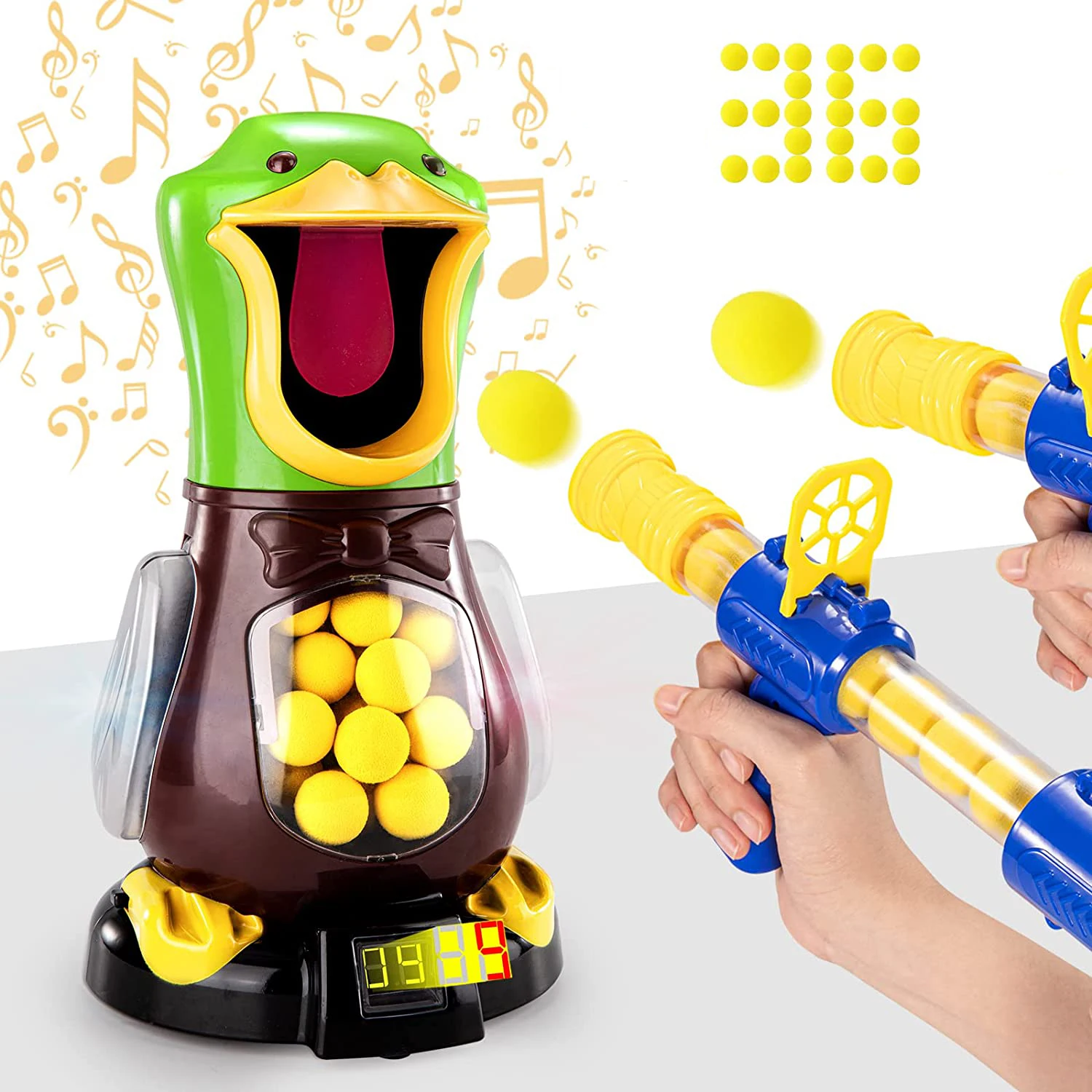 2.8cm Round Balls for Duck Shooting Toys Kids Children Foam Blasters Air Powered Safety Soft Bullet Interactive Competition Game