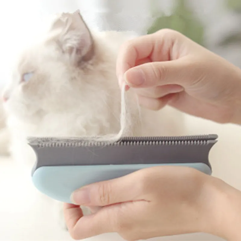 Cat Brush Silicone Cat Brush Pet Hair Remover Massage Cats Combs Pet Grooming Sofa Fabric Cleaning Tools Brushes Pet Products