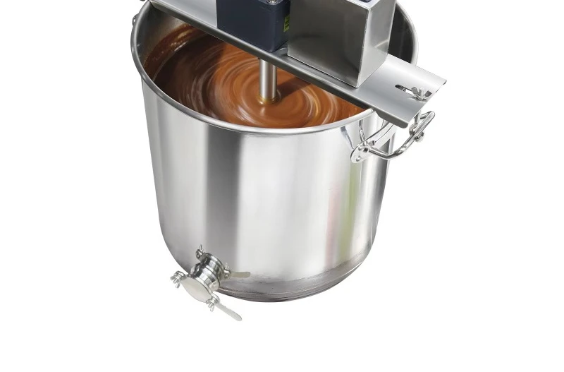 Food sauce mixing pot 40L stainless steel automatic with bottom mixer