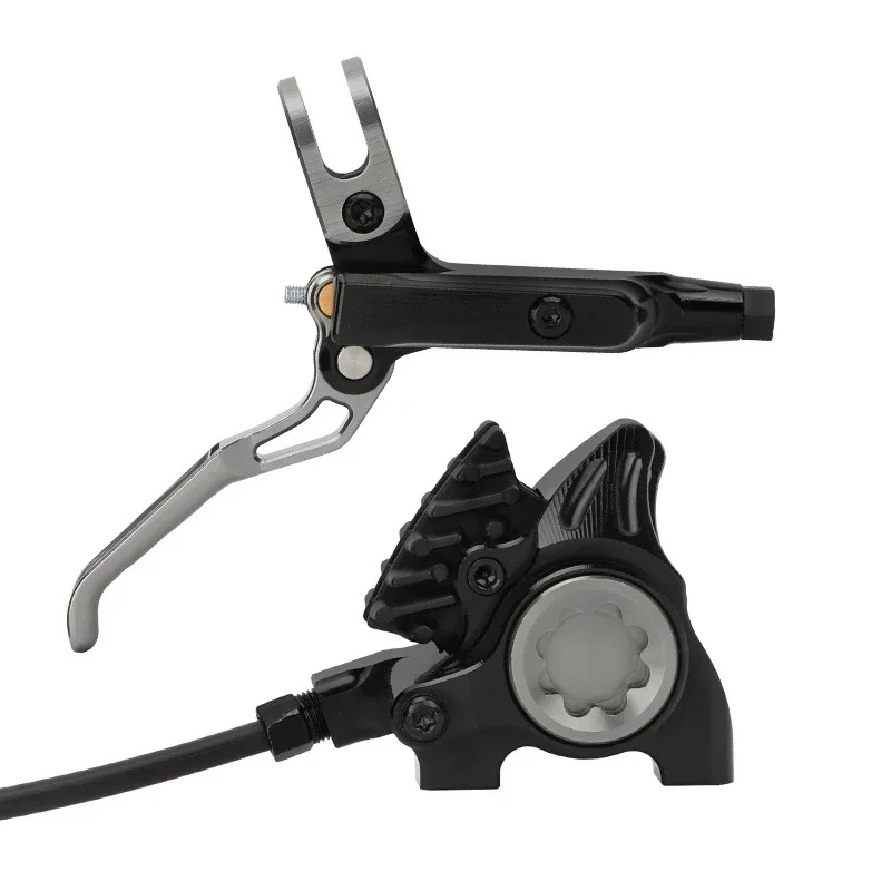 

Road Bike Bilateral Brake Brake Level Integrated Flat Oil Pressure Clamp Heat Dissipation Brake Linings Oil Disc
