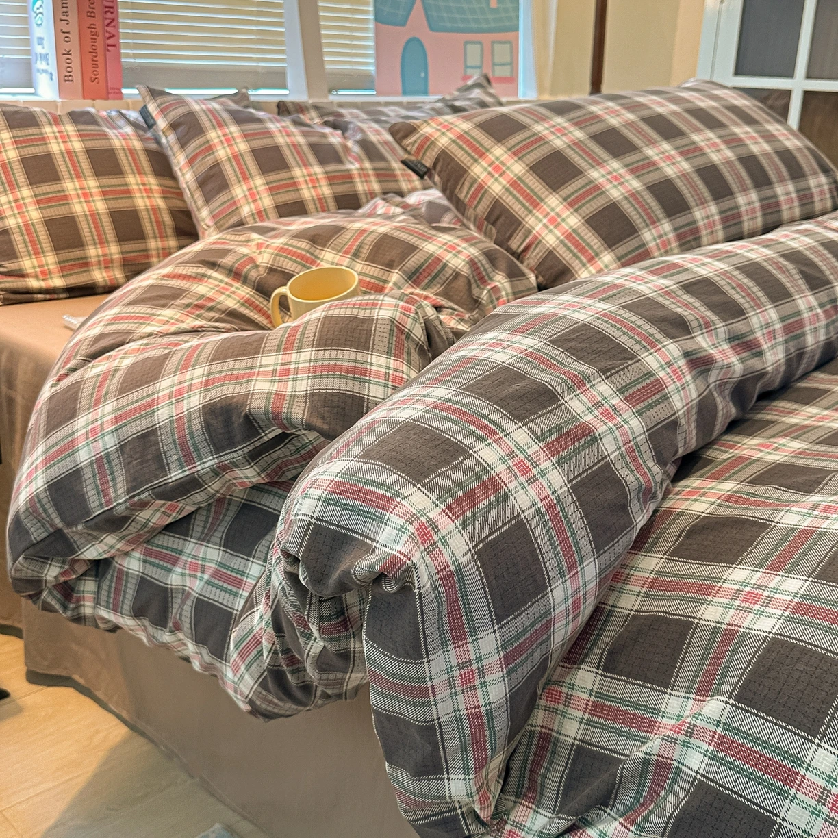 Four piece duvet cover, bed sheet, duvet cover, new cotton, student dormitory, three piece soft duvet cover, single piece
