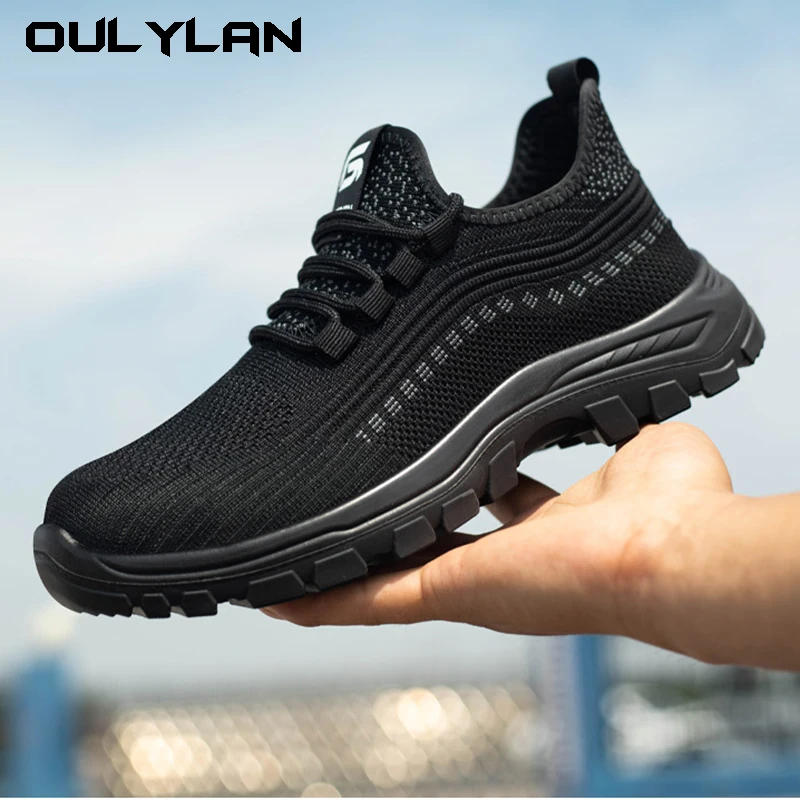 Work Sneakers Steel Toe Shoes Men Safety Shoes Puncture-Proof Work Shoes Boots Fashion Indestructible Footwear Security