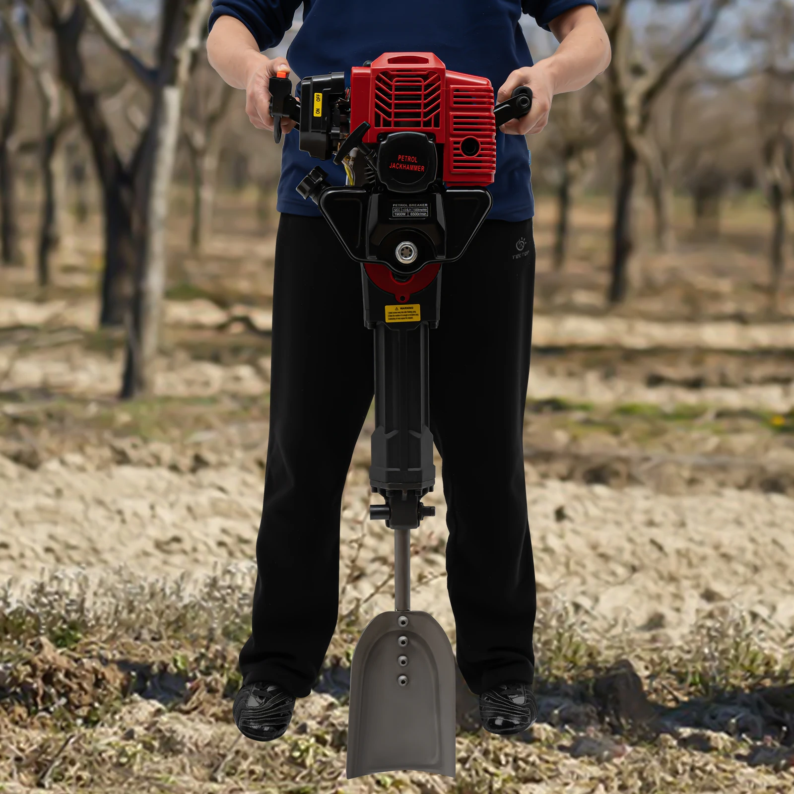 Tree Digging Machine, Petrol Gas Powered Portable Excavator, Petrol Engine Tree Digger for Tree Ball Lifting