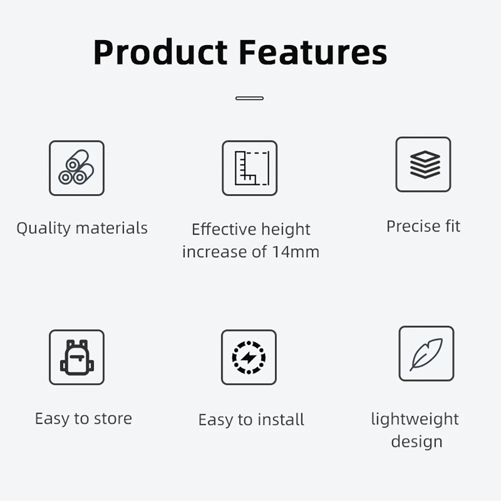 Split Landing Gear Extension Leg Brackets Landing Gear Leg Drone Accessories Height Extender Protector For DJI Mini 4 Pro