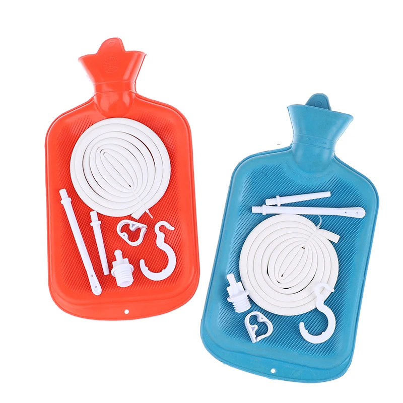 2L New Enema Bag Kit Reusable Silicone Water Colon Cleansing Enteroclysm Detoxified Bowel Bags Vaginal Anal Washing Health Care