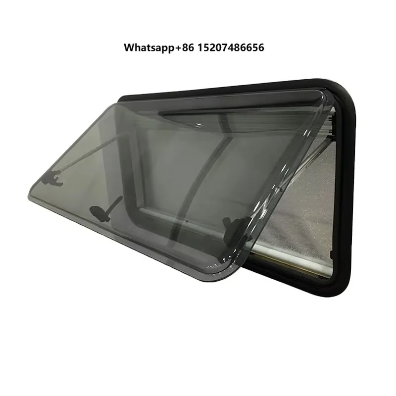 Accessories 600*350mm Awning Type Window with Aluminum Frame Acrylic Glass Inner Sun Blind for Caravan Camper Upgrade