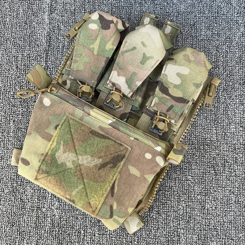 

Tactical Vest FCPC V5 Backpack Airsoft Plate Carrier Pouch Multicam Assault Zipper Panel Molle Magazine Bag Gear
