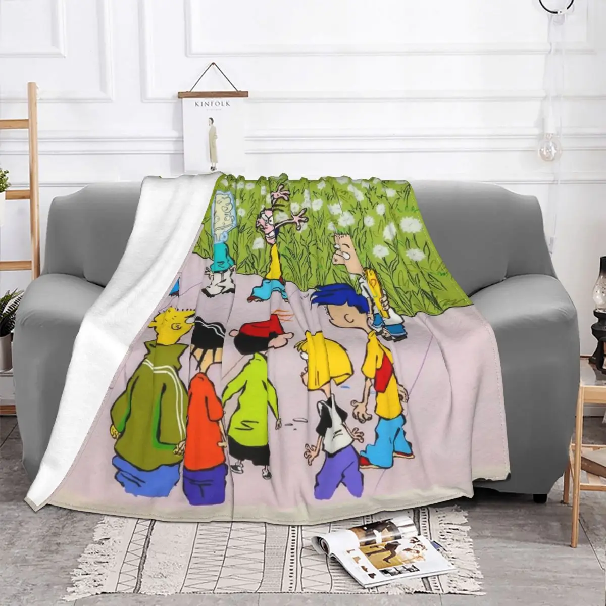 Ed Edd N Eddy Blanket Plush For Bed Home Decor Faux Fur Mink Mechanical Wash