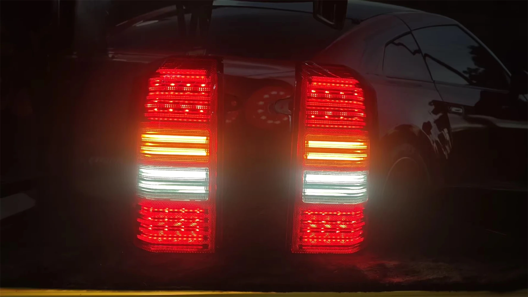 Zmodyfikowany zespół tylnych świateł LED do 11-15 Jeep Patriot światło drogowe hamulec światła cofania kierunkowskaz 2szt.