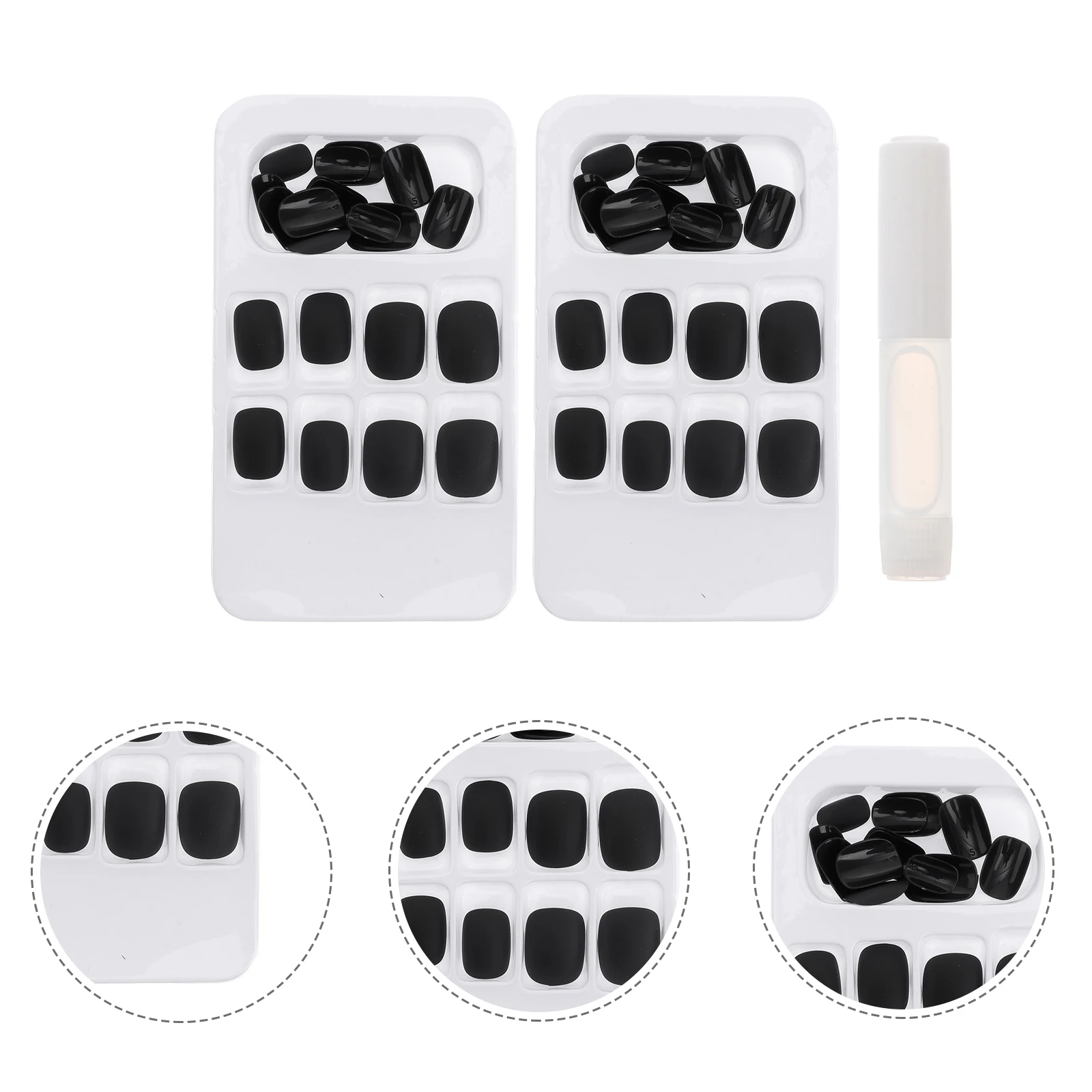 

48pcs Nail Art Tool Set Fashion Manicure Decorations Frosted Stylish Decals Long Lasting Elegant Party Accessories DIY Home Use