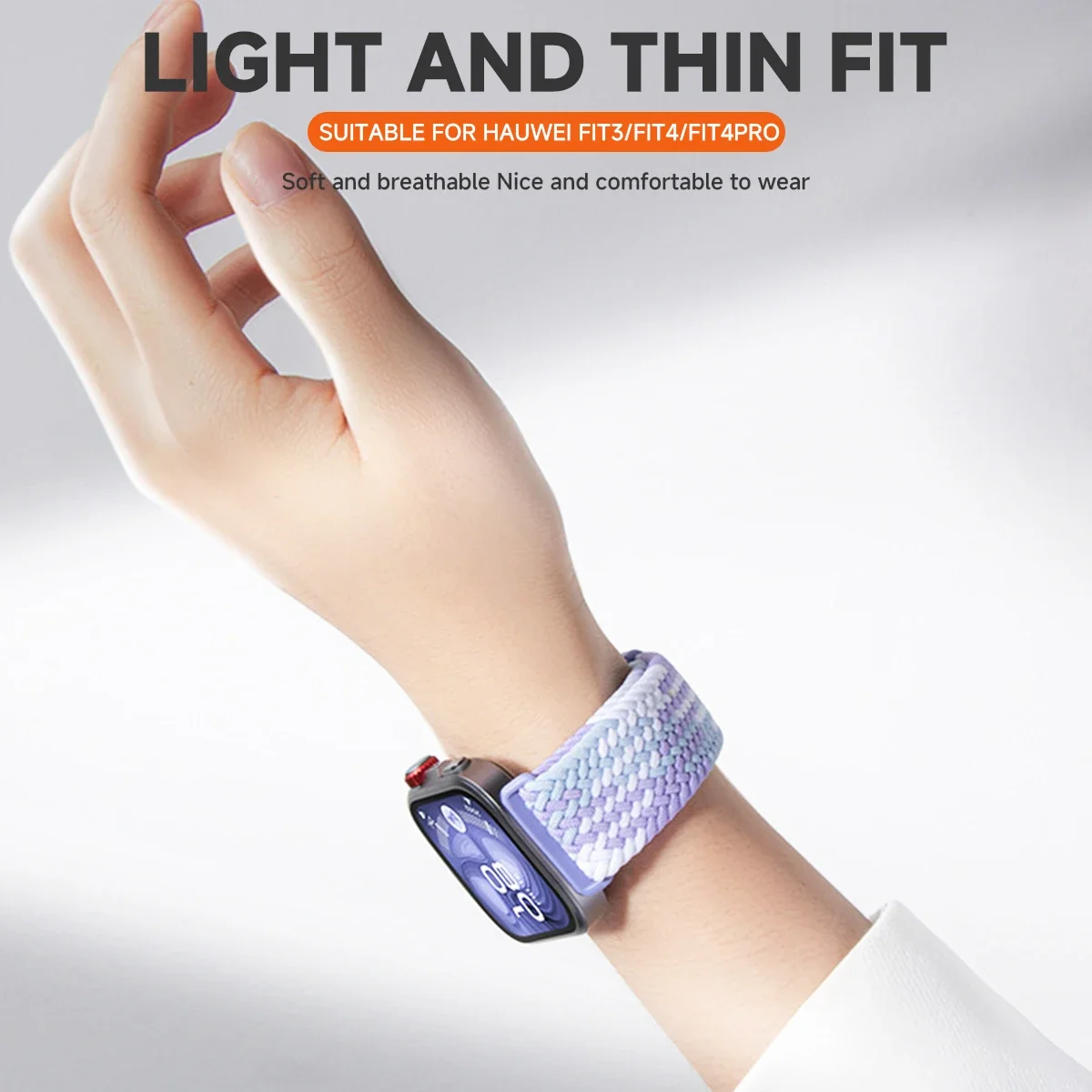 Magnetisches Nylon-Geflechtband für Huawei Watch Fit 3/4/5, verstellbares, bequemes Armband für Huawei Watch Fit 5/4 Pro. – Detail 7