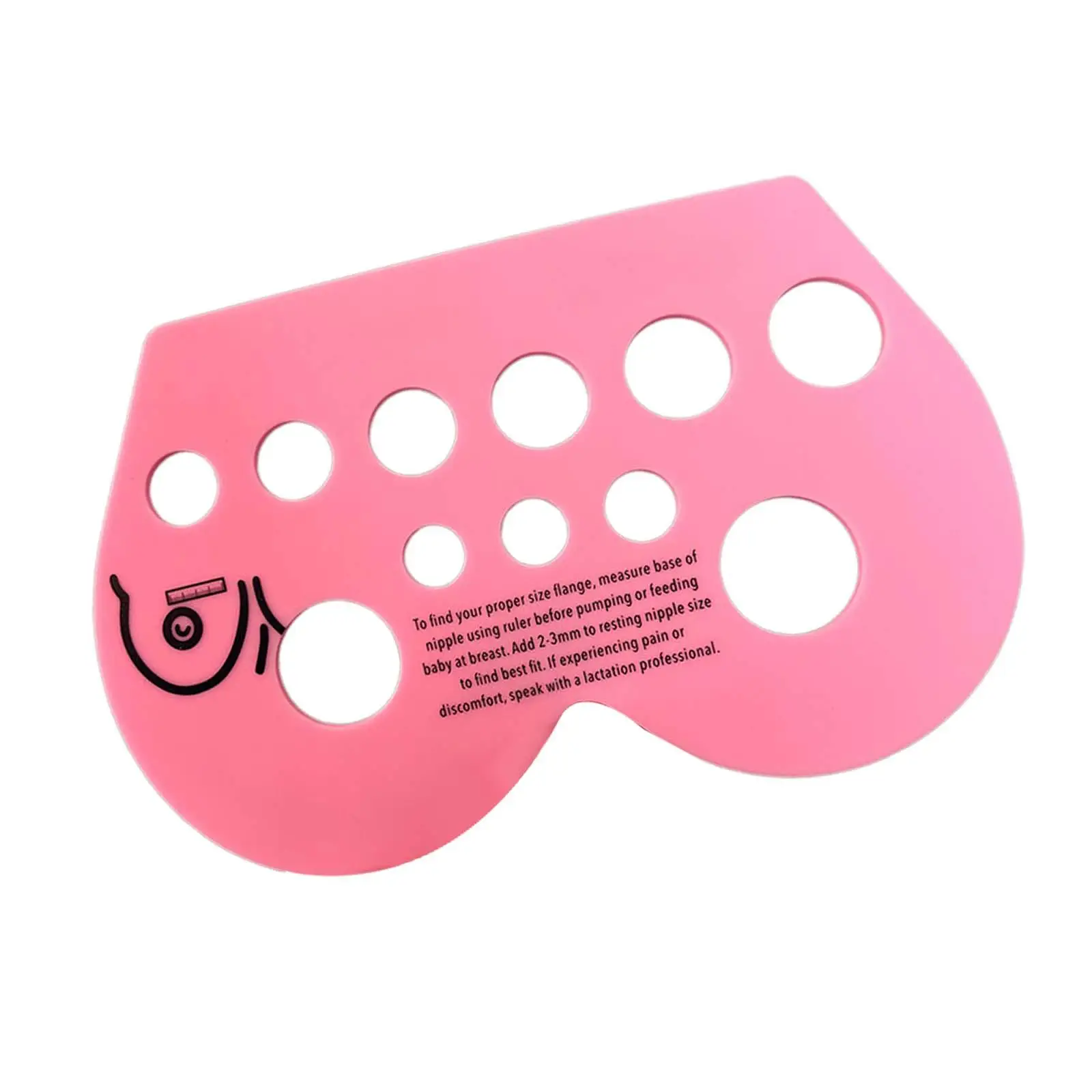 Nipple Ruler for Flange Sizing Breast Nipple Size Ruler,Easy to Use,Nipple Measurement Tool for New Mother for Nursing