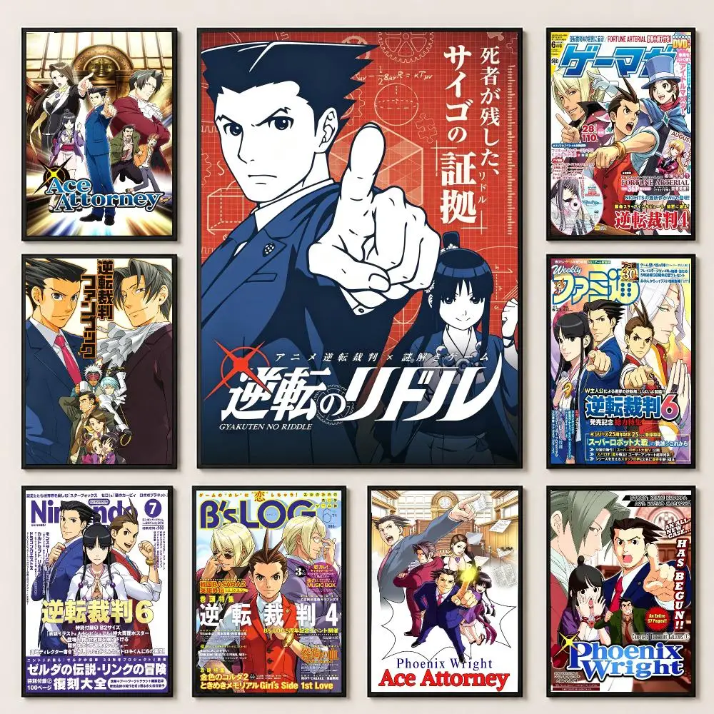 Game A-Ace A-Attorney Poster HD Poster Warm Home Decoration Suitable for Bedroom and Living Room Gifts Giving