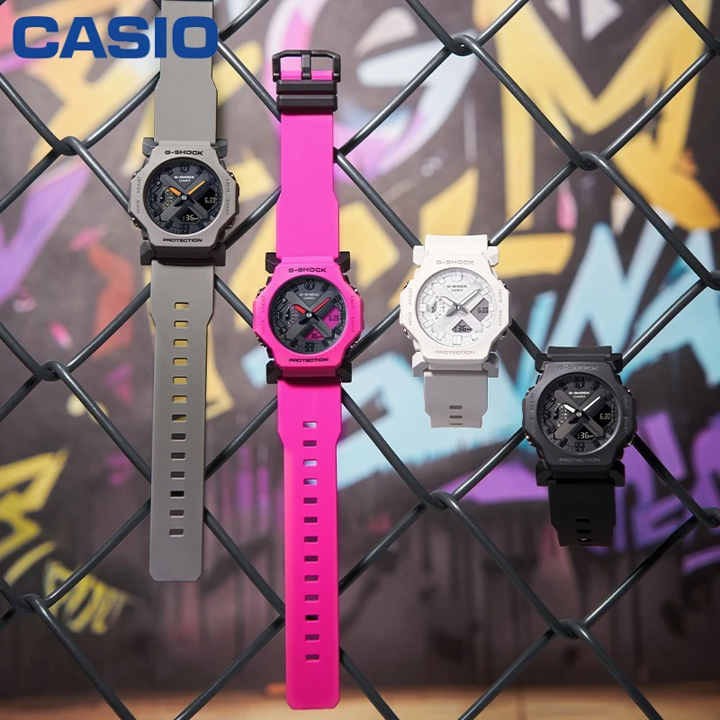 CASIO G-Shock GA-2300 Series Analog Digital Watch 100M Waterproof Shock Resistant LED Light Sport Wristwatch Unisex