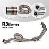 Colector de Escape MT03 para Yamaha MT25 R3 R25 2015-2024, Escape de Motocicleta de Acero Inoxidable, Tubo de Escape Giratorio de 51 mm, Kit para Motocicleta de Calle