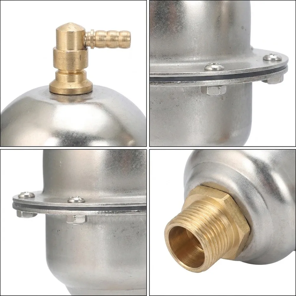 Vertical Automatic Valve Made of 304 Stainless Steel Suitable for Underfloor Heating and Hot Water Pipe Installations