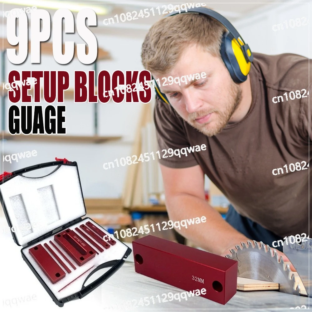 

Набор аксессуаров для настольной пилы, 9 предметов: метрические и дюймовые крепежные блоки для деревообработки, высотомер, прецизионный крепежный стержень из алюминиевого сплава.